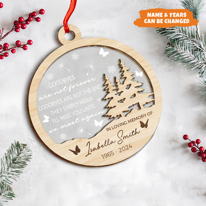 Petthouse | Personalized Memorial Ornament, In Loving Memory Christmas Ornament Gift, Remembrance Gifts