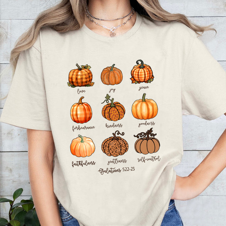 Petthouse | Fall Pumpkin Jesus Bible Shirt, Buffalo Plaid Leopard Pumpkin Halloween, Bible Verse Christian