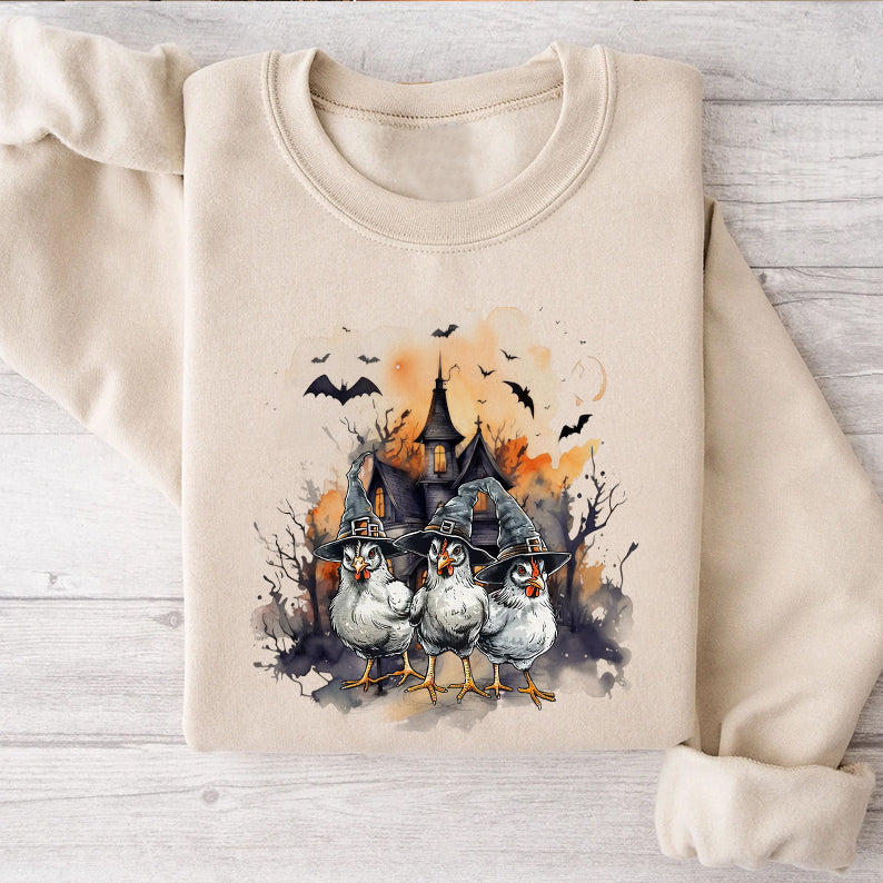 Petthouse | Halloween Chicken Witches Shirt, Vintage Chicken Witches Shirt, Girly Halloween, Chicken Witches