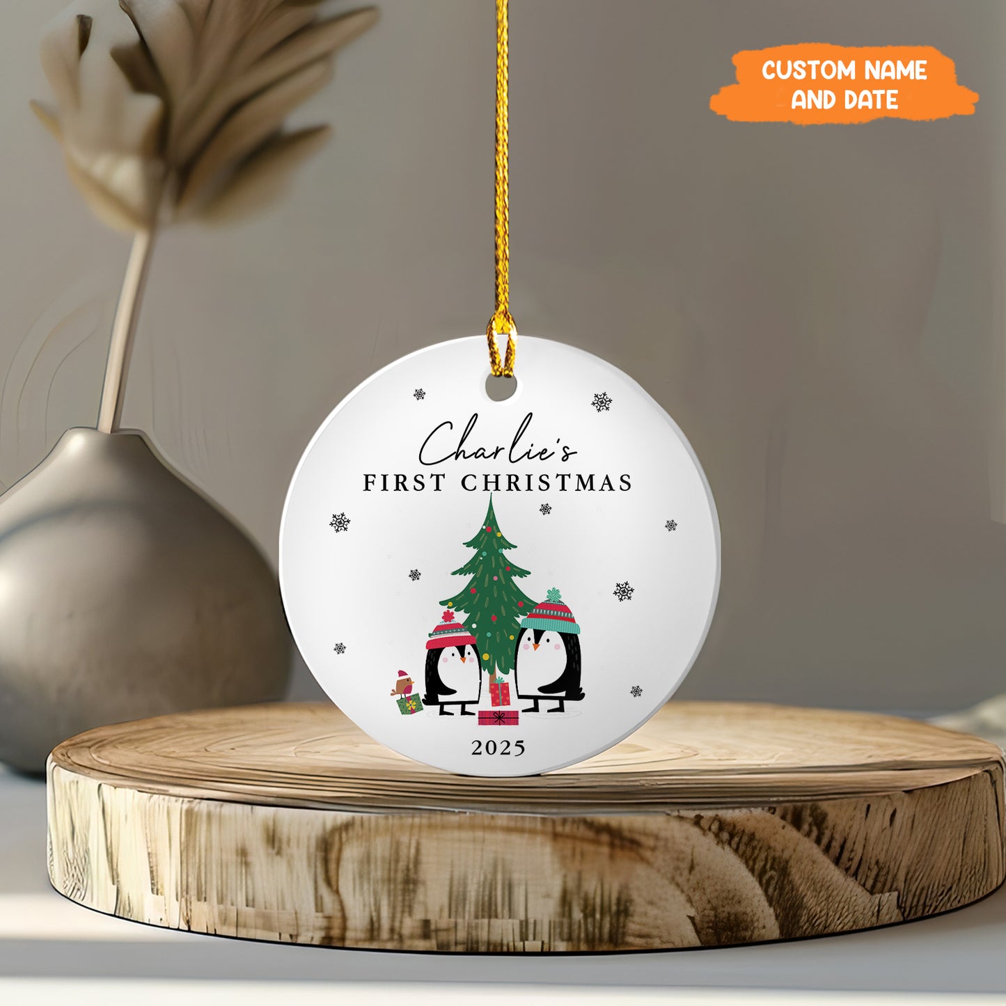 Petthouse | Personalized Baby's First Christmas Ornament 2024, First Christmas Ornament, Christmas Tree