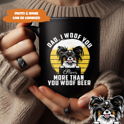 Petthouse | Personalized Dog Beer Dad I Woof You Shirt, Funny Gift For Dog Dad Dog Lover T Shirt