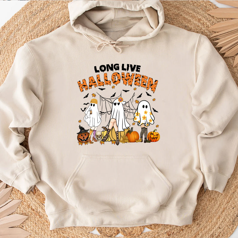 Petthouse | Long Live Halloween Vintage Women Shirt, Spooky Season Tshirt, Cute Ghost Thick Thighs