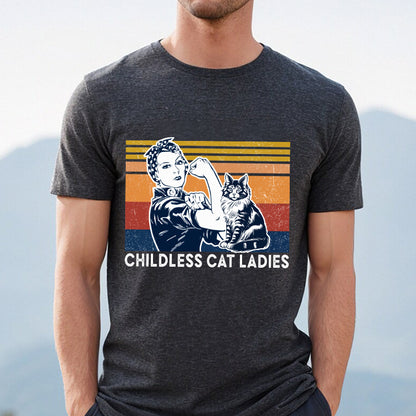 Petthouse | Childless Cat Ladies Shirt, Childless Cat Lady 2024 Shirt, Childless Cat Lady Tee, Blue 2024