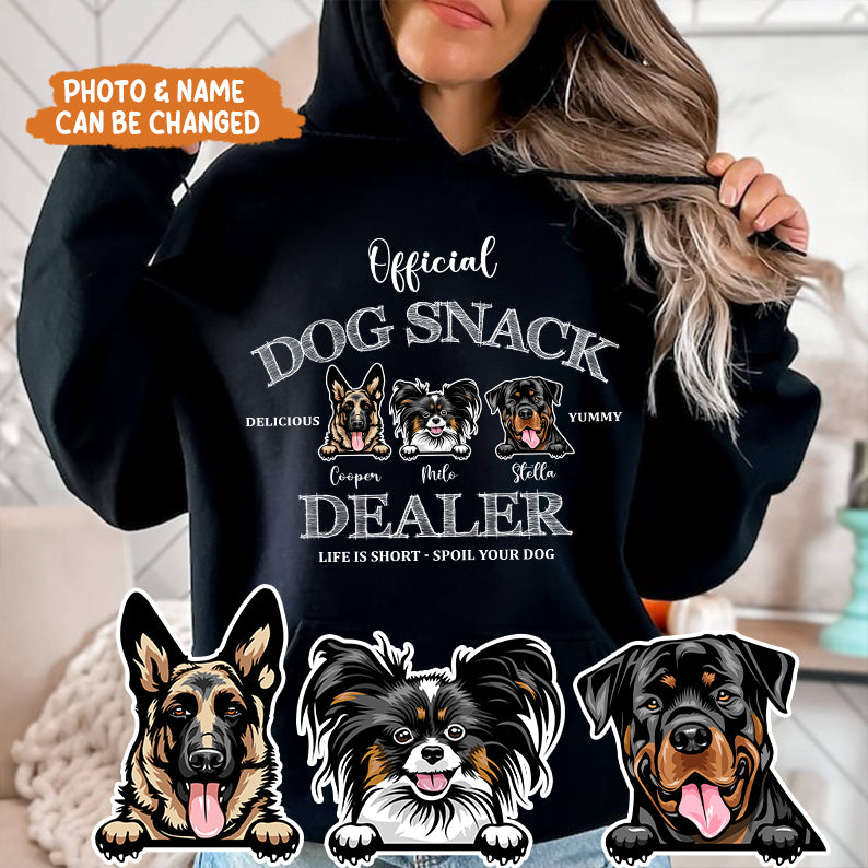 Petthouse | Customized Dog Official Dog Snack Graphic Dog Shirt, Dog Owner Tee, Dog Father Lover Gifts