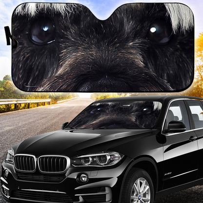 Petthouse | Schnauzer Dog Windshield Sunshade Cute Pet Car Accessories Dog Owners Gift Parents Gift