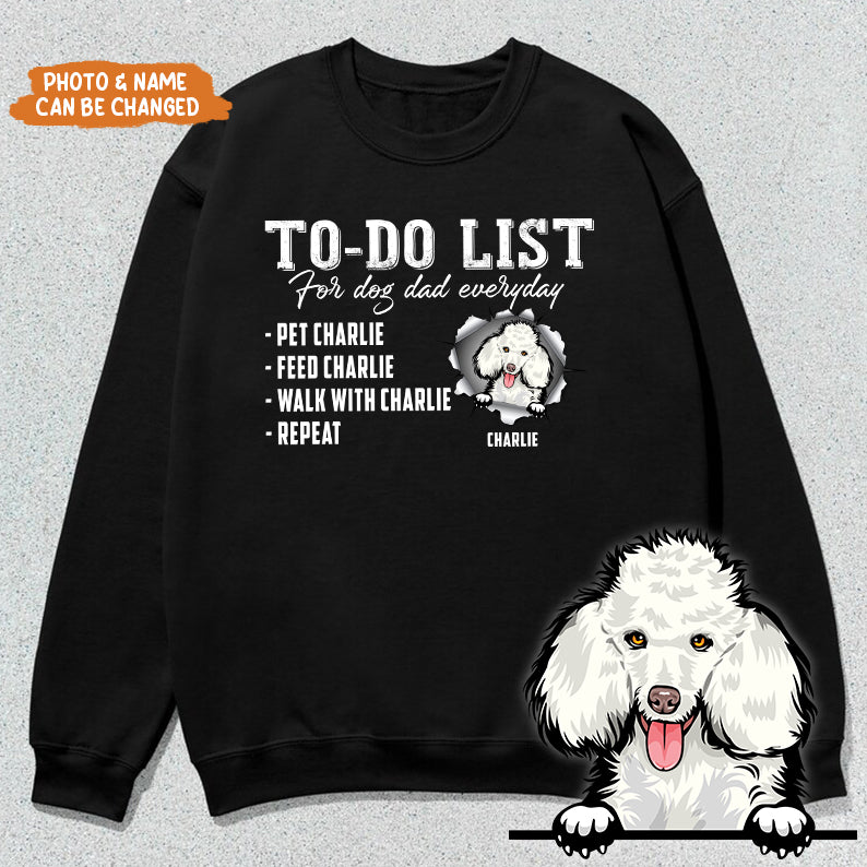 Petthouse Customized Dog Men, Dog Dad To Do List Men Novelty Shirt, International Dog Father Gift