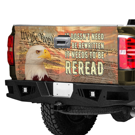 Petthouse | We The People American Eagle Independence Day Tailgate Wrap Decal Truck Decoration