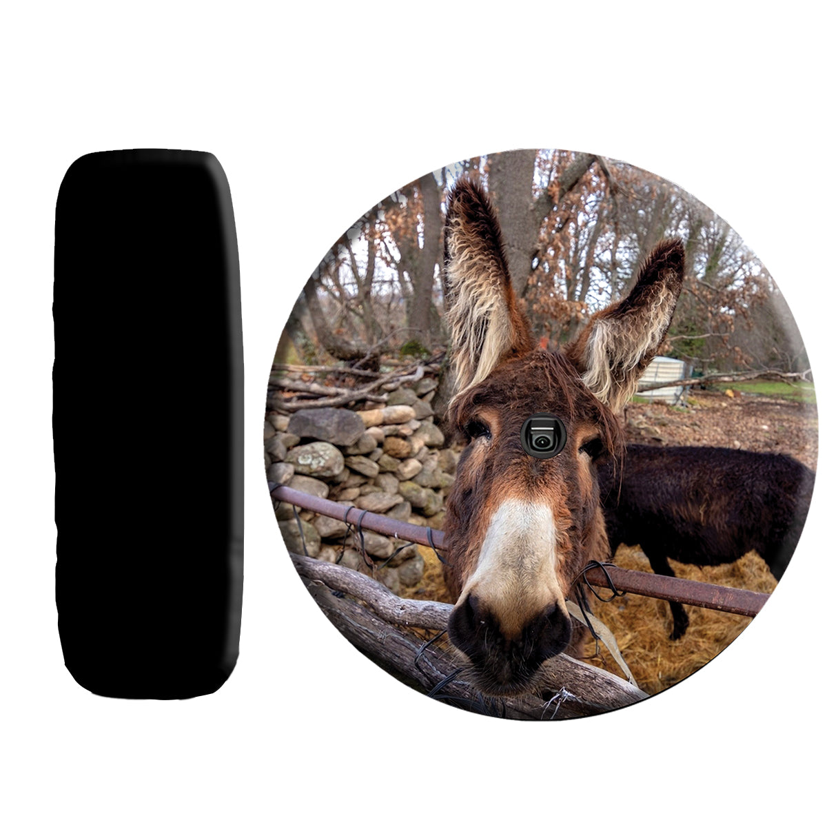 Petthouse | Donkey Funny Spare Tire Cover Donkey Big Head Camper Tire Cover Humorous Durable Tire Protector