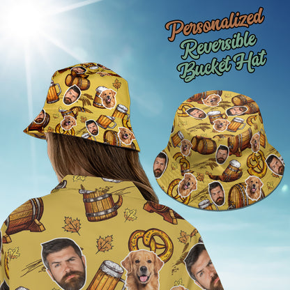 Petthouse | Personalized Beer Oktoberfest Hawaiian Shirt, Beer Drinking Men's Hawaiian, Oktoberfest Drinking