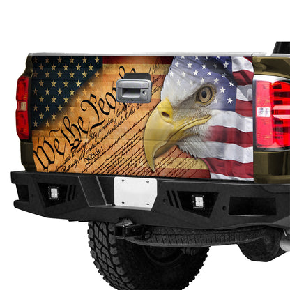 Petthouse | American Eagle We The People Tailgate Wrap Decal Usa Eagle Bird Animal Sticker