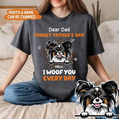 Petthouse | Personalized Dog Dear Dad Forget Father's Day Shirt, Dog Dad Novelty Shirt, Dog Owner Gifts