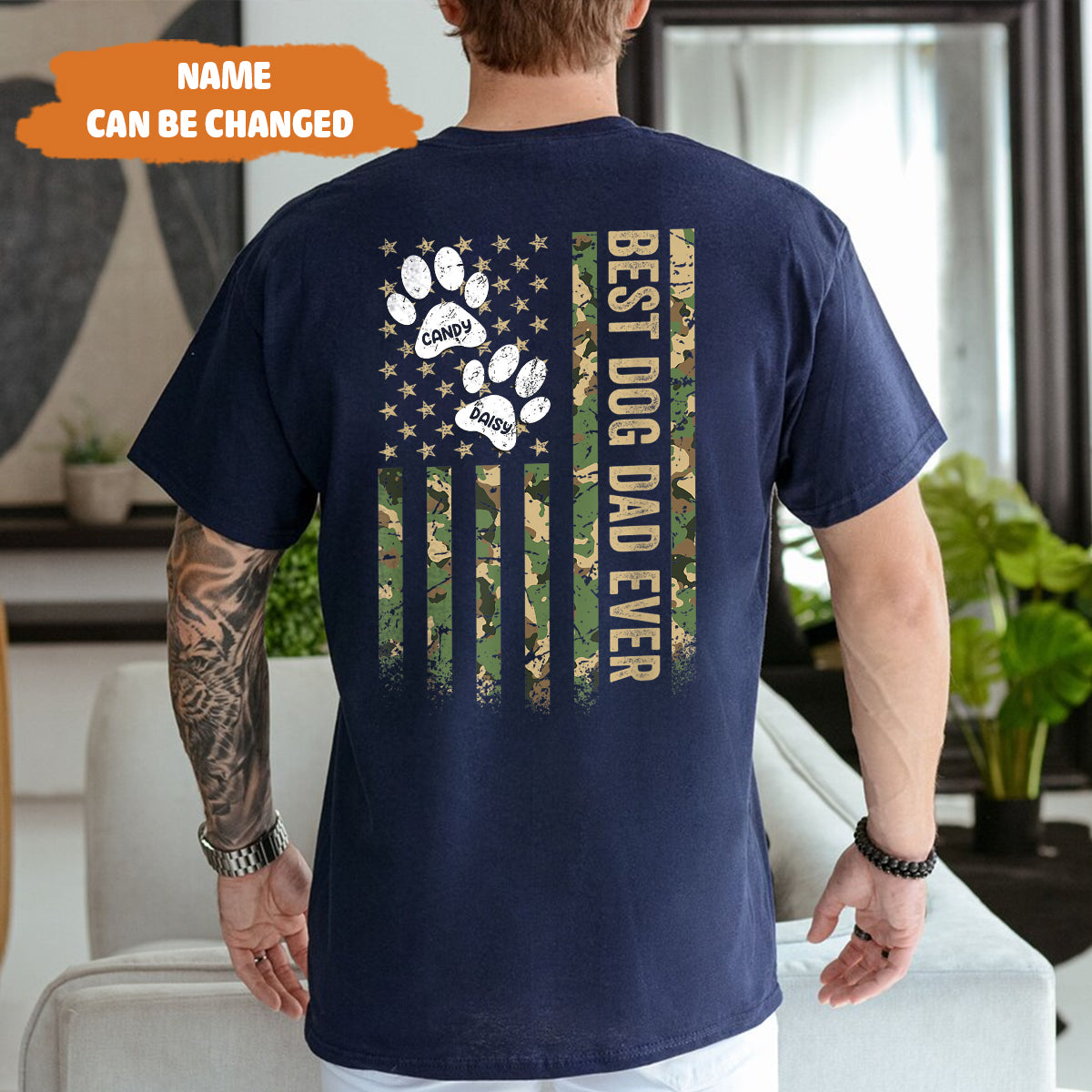 Petthouse | Custom Best Dog Dad Ever Shirt, Father's Day Gift For Dog Lovers, Dog Dad Shirt