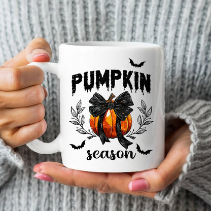 Petthouse | Coquette Pumpkin Season Shirt, Fall Pumpkins Coquette Black Bow, Spooky Season Fall Autumn Gift