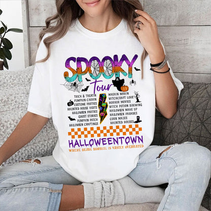 Petthouse | Spooky Tour Halloween Shirt, Halloween Tour, Ghosts Boo, Spooky Halloween Vibes