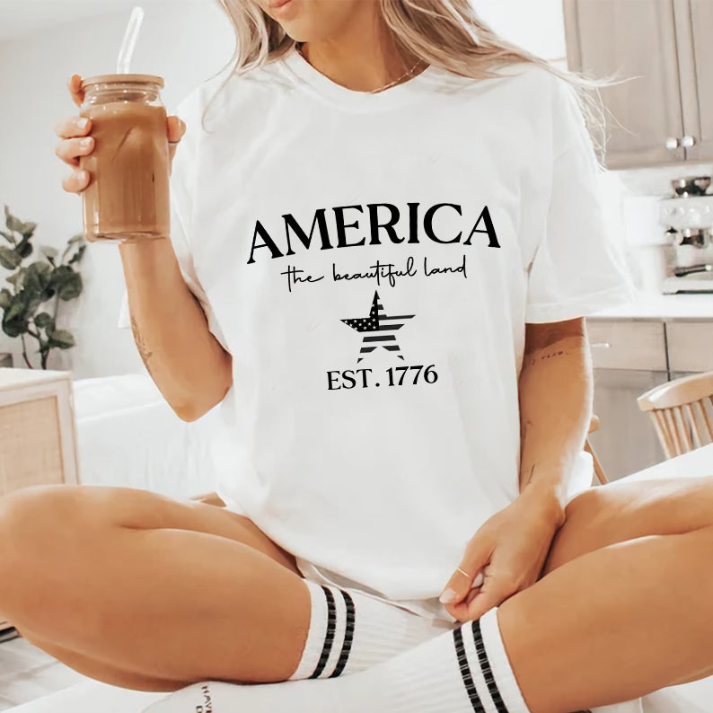 Petthouse | Independence Day Shirt, America The Beautiful Shirt, American 1776 Shirt, 4th Of July Shirt