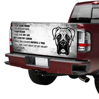 Petthouse | I Am Your Boxer Tailgate Wrap Tailgate Wrap Vinyl Graphic Decal Sticker Women Dog