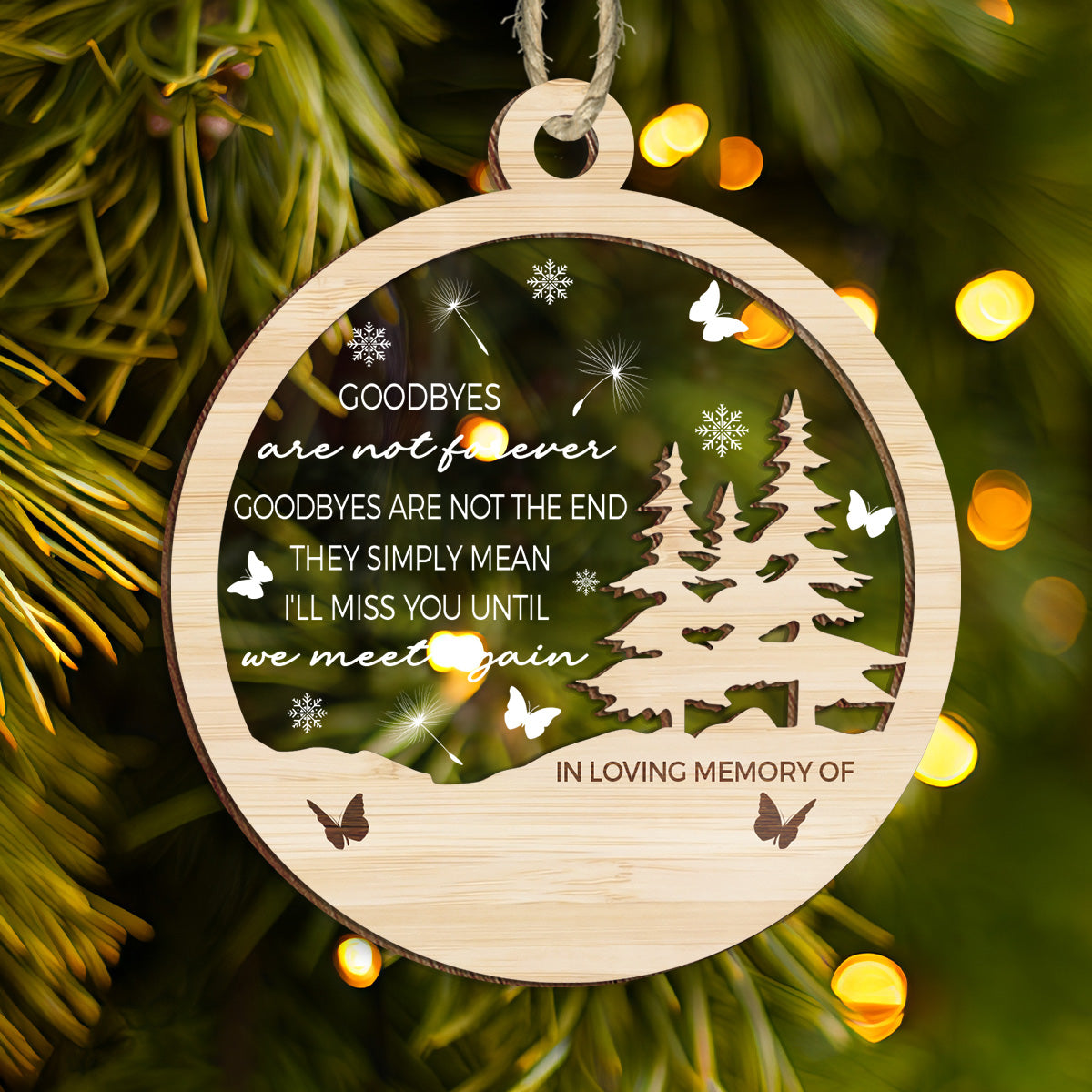 Petthouse | Personalized Memorial Ornament, In Loving Memory Christmas Ornament Gift, Remembrance Gifts