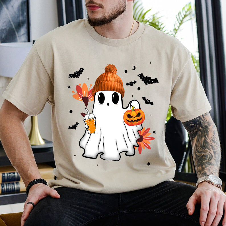 Petthouse | Halloween Ghost Shirt, Cute Ghost Shirt, Womens Halloween Shirt, Spooky Season Shirt