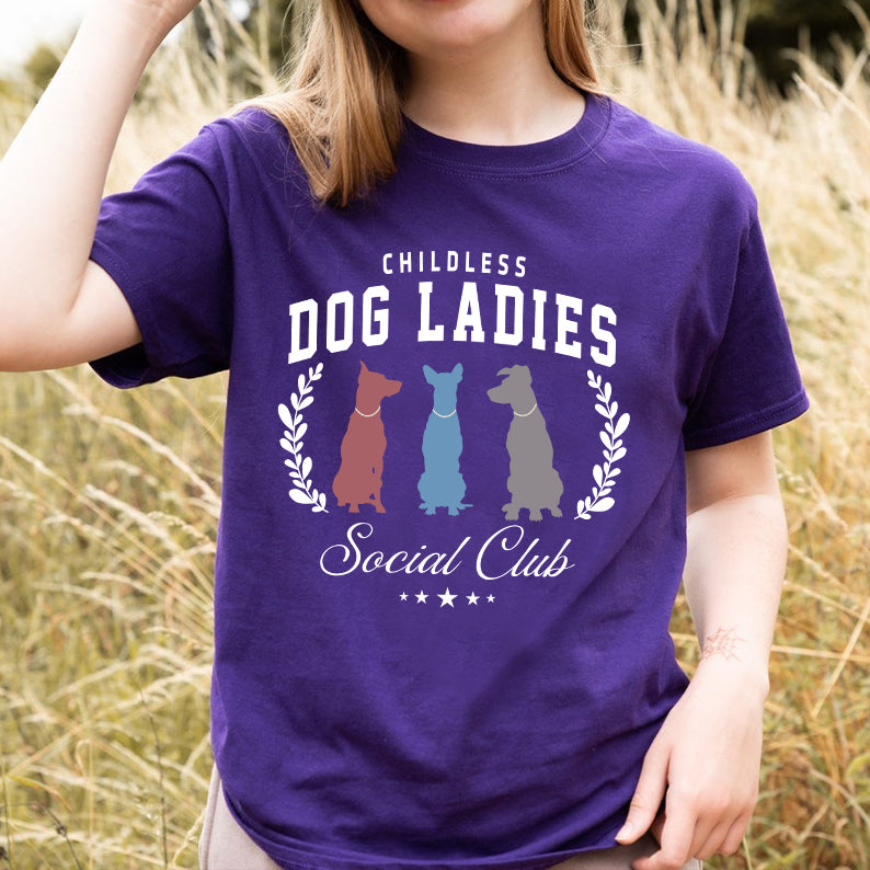 Petthouse | Childless Dog Lady Shirt, Womens Power 20224 Shirt, Girl Power, Childless Dog Ladies