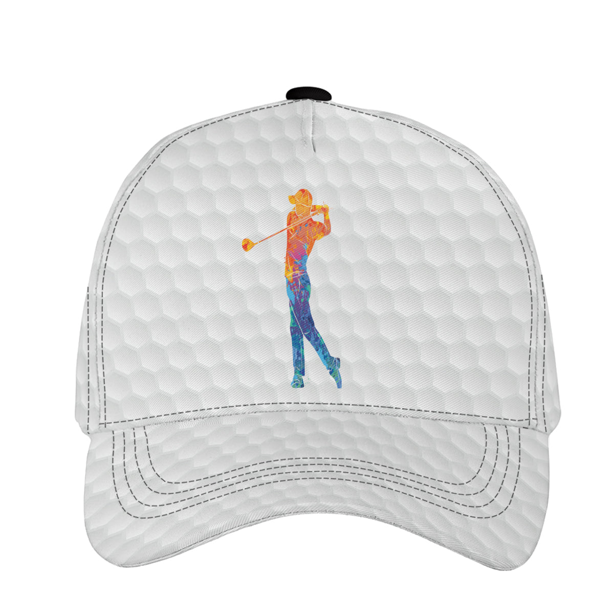 Petthouse | Personalized Name Golfer Watercolor Baseball Cap Golf Dad Gift Golf Athletes Gift Golf Hat Gift Golf's