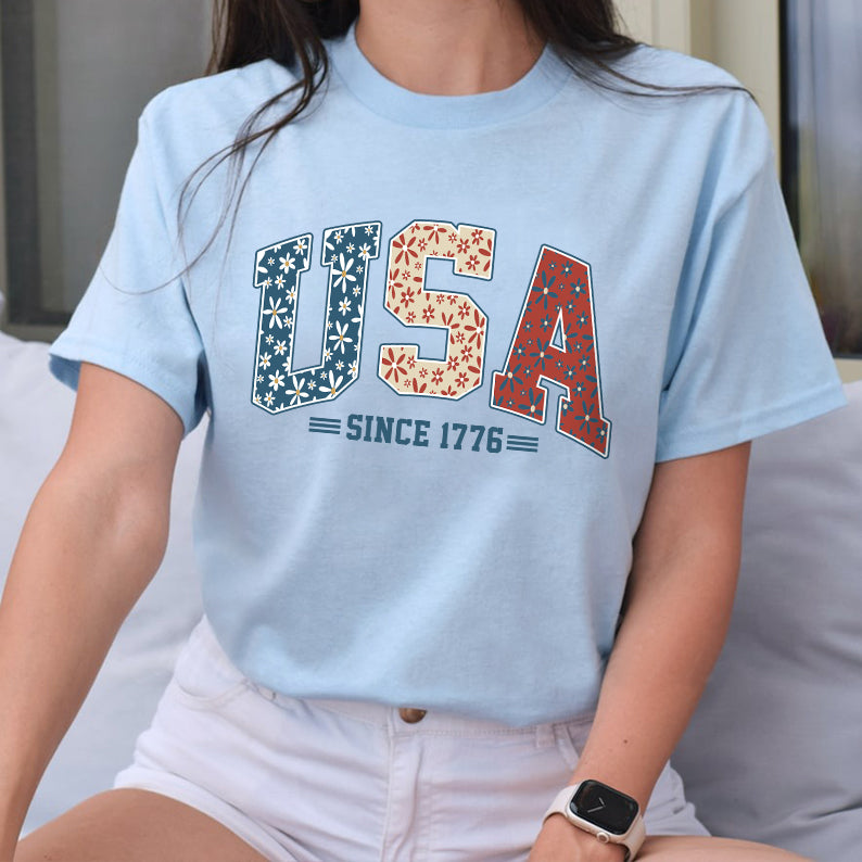 Petthouse | Usa Retro America Shirt, 4th Of July Patriotic Independence Day Shirt, Usa Since 1776 Shirt