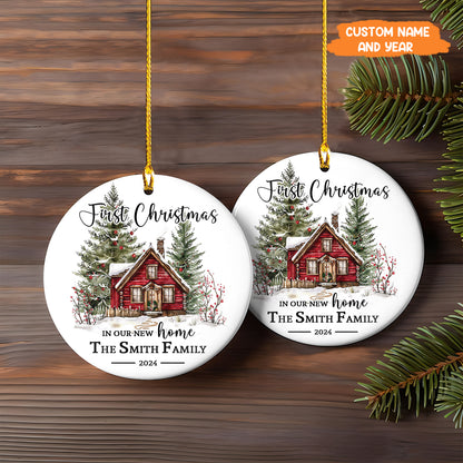 Petthouse | First Christmas In Our New Home Ceramic Ornament, Christmas Ornament, First House Ornament