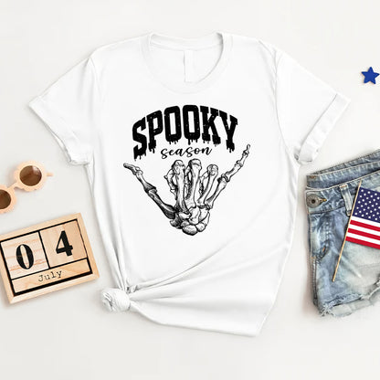 Petthouse | Vintage Spooky Season Shirt, Skeleton Hand Halloween Retro Fall Shirt,  Halloween Shirt