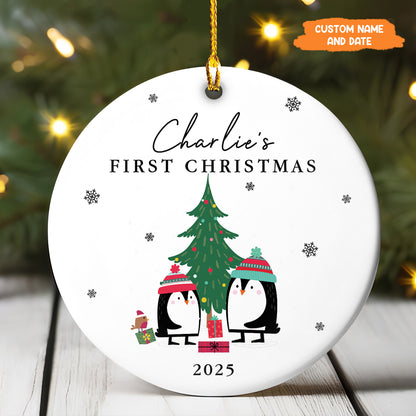 Petthouse | Personalized Baby's First Christmas Ornament 2024, First Christmas Ornament, Christmas Tree