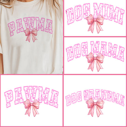 Petthouse | Coquette Dog Mom Shirt, Dog Mom Coquette Pink Bow Shirt, Dog Mom Gift For Dog Lovers