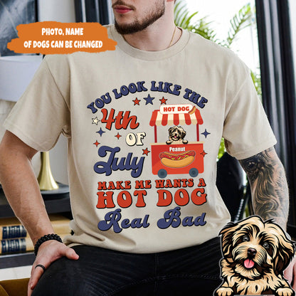 Petthouse | Personalized Dog Shirt You Look Like The 4th Of July Shirt, Independence Day Dog Lover