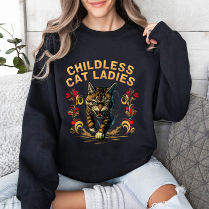 Petthouse | Childless Cat Ladies Against Fascism Shirt, Childless Cat Ladies Shirt, Miserable Childless