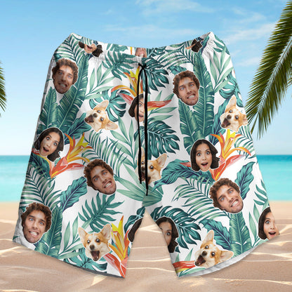 Petthouse | Custom Face Hawaiian Shirt, Personalized Hawaii Shirt, Tropical Beach Shirt, Hawaiian Button Down Shirt For Men, Family Hawaiian Shirt
