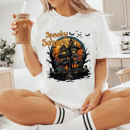 Petthouse | Halloween Spooky Season Shirt, Spooky House Shirt For Mom, Fall Halloween Shirt