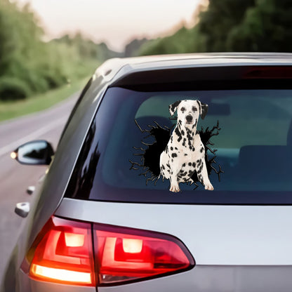 Petthouse | Dalmatian Explosion Funny Car Decal Dog Bumper Vinyl Decal Sticker Dog Lover Sticker Gift Idea