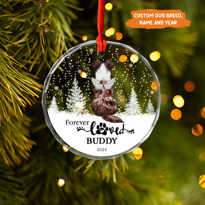 Petthouse | Personalized Pet Memorial Ornament, Dog Memorial Christmas Ornament, Pet Loss Gift