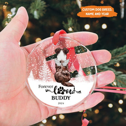 Petthouse | Personalized Pet Memorial Ornament, Dog Memorial Christmas Ornament, Pet Loss Gift