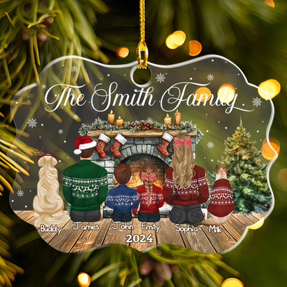 Petthouse | Personalized Family With Pets Ornament, Family Christmas Ornament, Christmas Keepsake, Xmas Gifts