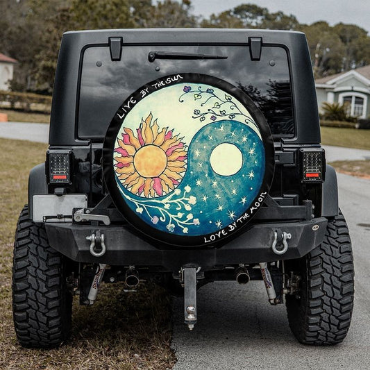 Petthouse | Live By The Sun Love By The Moon Spare Tire Cover Truck Decoration Gift For Parents