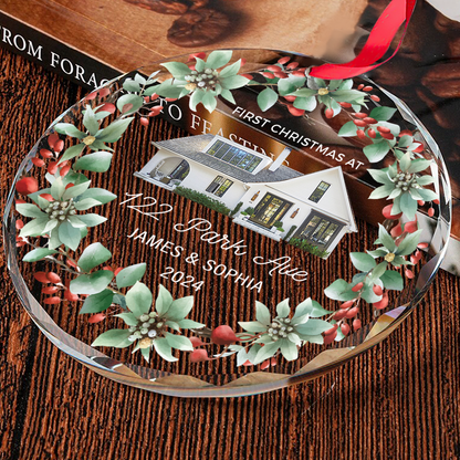 Petthouse | Personalized First Christmas At New House Christmas Ornament, New Home Xmas Ornament