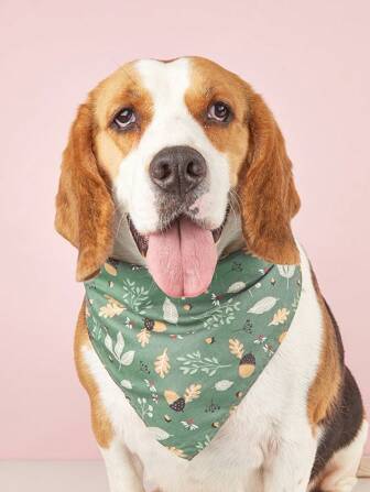 Universal Four-season Pet Printed Bandana, Suitable For Pets